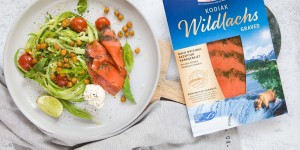 Beitragsbild des Blogbeitrags Zoodles mit Wildlachs 