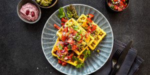 Beitragsbild des Blogbeitrags Fancy Waffeln aus Dosengemüse?