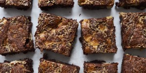 Beitragsbild des Blogbeitrags Brownies mit Tahin und Halva 