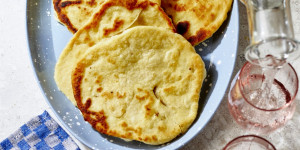 Beitragsbild des Blogbeitrags Fladenbrot aus der Pfanne