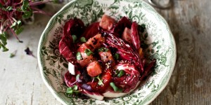Beitragsbild des Blogbeitrags Lachstatar mit Orangen und Radicchio oder Das Tüpfelchen auf dem i