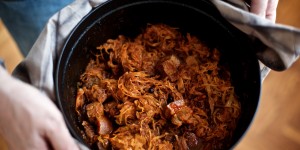 Beitragsbild des Blogbeitrags Heißhunger auf Szegediner Krautfleisch
