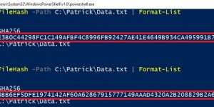 Beitragsbild des Blogbeitrags PowerShell: Checking integrity with Get-FileHash 