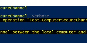 Beitragsbild des Blogbeitrags Checking connectivity to Active Directory: Test-ComputerSecureChannel