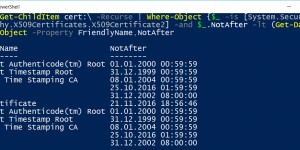 Beitragsbild des Blogbeitrags How to find expired Certificates with PowerShell