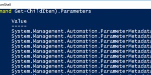 Beitragsbild des Blogbeitrags PowerShell Cmdlets: List all availabe parameters without using the Help