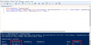Beitragsbild des Blogbeitrags PowerShell: Testing the connectivity to the Default Gateway on localhost and Remote Hosts by reading the Routing Table