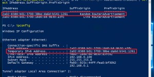 Beitragsbild des Blogbeitrags Discovering temporary IPv6 Global-Unicast Addresses (Privacy Extensions) with PowerShell 