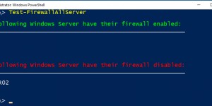 Beitragsbild des Blogbeitrags Test- FirewallAllServer: Query the Firewall status on all Windows Servers (enabled/disabled) 