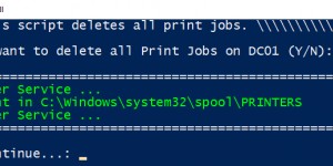 Beitragsbild des Blogbeitrags Windows Server/Windows 10: How to delete stuck Print Jobs with PowerShell (Spooler) 