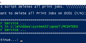 Beitragsbild des Blogbeitrags Windows Server/Windows 10: How to delete stuck Print Jobs with PowerShell (Spooler)