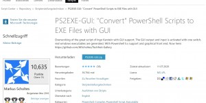 Beitragsbild des Blogbeitrags PowerShell: Convert .ps1 Files to .exe Files