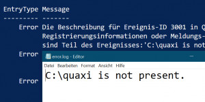 Beitragsbild des Blogbeitrags PowerShell: How to create Logging for your PowerShell Scripts