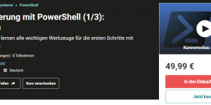Beitragsbild des Blogbeitrags Udemy Kurs: Automatisierung mit PowerShell (1/3): Grundlagen