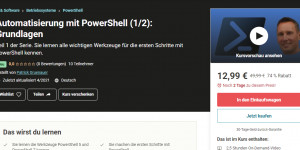 Beitragsbild des Blogbeitrags Neuer Udemy Kurs: Automatisierung mit PowerShell (1/2): Grundlagen