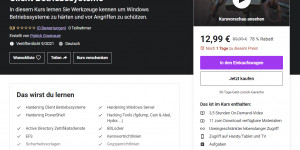 Beitragsbild des Blogbeitrags Neuer Udemy Kurs: Hardening Windows Server und Windows Client Betriebssysteme
