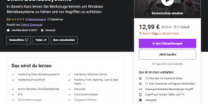 Beitragsbild des Blogbeitrags Neuer Udemy Kurs: Hardening Windows Server und Windows Client Betriebssysteme 