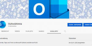 Beitragsbild des Blogbeitrags Neuer YouTube Kanal: OutlookArena (DE) 