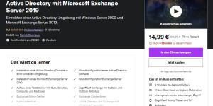 Beitragsbild des Blogbeitrags Neuer Udemy Kurs: Active Directory mit Microsoft Exchange Server 2019 (DE) 