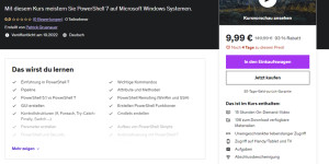 Beitragsbild des Blogbeitrags Neuer Udemy Kurs: PowerShell 7 für Einsteiger und Profis