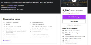 Beitragsbild des Blogbeitrags Neuer Udemy Kurs: PowerShell 7 für Einsteiger und Profis 