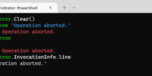 Beitragsbild des Blogbeitrags PowerShell: Error Handling with $Error