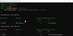 Beitragsbild des Blogbeitrags PowerShell: How to ping multiple Computers at once 