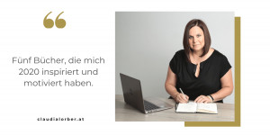 Beitragsbild des Blogbeitrags Fünf Bücher, die mich 2020 begleitet, inspiriert und motiviert haben
