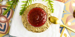 Beitragsbild des Blogbeitrags Feigenmarmelade mit Zitrone und optional Rotwein, raffiniert