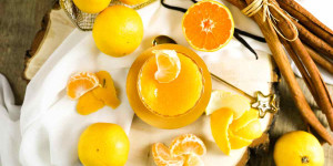 Beitragsbild des Blogbeitrags Mandarinen Marmelade selber machen, auch weihnachtlich mit Zimt und Vanille 