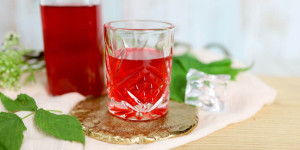 Beitragsbild des Blogbeitrags Himbeerlikör selber machen mit Wodka