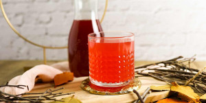 Beitragsbild des Blogbeitrags Kornelkirschen Sirup oder Dirndlsirup selber machen
