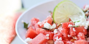 Beitragsbild des Blogbeitrags Rezept: Wassermelonensalat mit Feta 