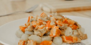 Beitragsbild des Blogbeitrags Rezept: Kürbis-Puten-Pfanne