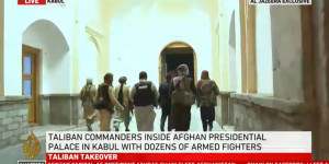 Beitragsbild des Blogbeitrags Taliban-Verbände besetzen Kabul und übernehmen Afghanistan 