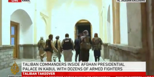 Beitragsbild des Blogbeitrags Taliban-Verbände besetzen Kabul und übernehmen Afghanistan