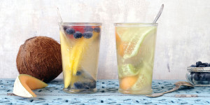 Beitragsbild des Blogbeitrags Wasserkefir aus Kokosnusswasser selber machen