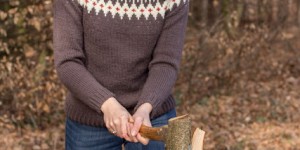 Beitragsbild des Blogbeitrags Strickpullover mit Jaquardmuster und Raglan