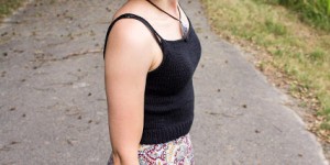 Beitragsbild des Blogbeitrags Einfaches Crop Top stricken