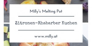 Beitragsbild des Blogbeitrags Saftiger Zitronen-Mohn Kuchen mit frischem Rhabarber 