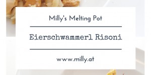 Beitragsbild des Blogbeitrags Eierschwammerl Risoni mit Parmesan- Sesam Cracker 