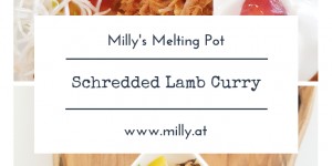 Beitragsbild des Blogbeitrags „Pulled Lamb“ Curry mit marokanischen Salzzitronen und Granatapfelraita 