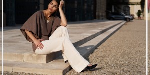 Beitragsbild des Blogbeitrags Elegant Fall Outfit: Bat Sleeves & Palazzo Pants