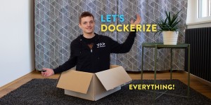 Beitragsbild des Blogbeitrags Let’s Dockerize everything! 