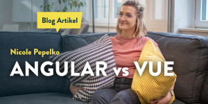 Beitragsbild des Blogbeitrags Angular vs Vue