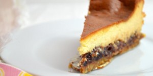 Beitragsbild des Blogbeitrags Mascarpone-Cheesecake mit Cranberrys und Orange