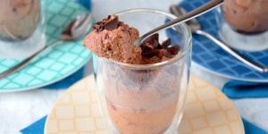 Beitragsbild des Blogbeitrags Schokomousse mit Kirschen