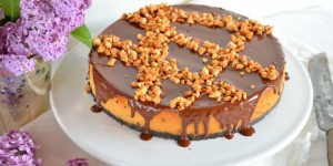 Beitragsbild des Blogbeitrags Peanutbutter-Oreo-Cheesecake