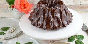 Beitragsbild des Blogbeitrags Schokoladengugelhupf mit Schokoglasur