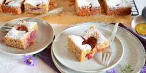 Beitragsbild des Blogbeitrags Zwetschgenkuchen aus Rührteig – einfach, saftig und aromatisch